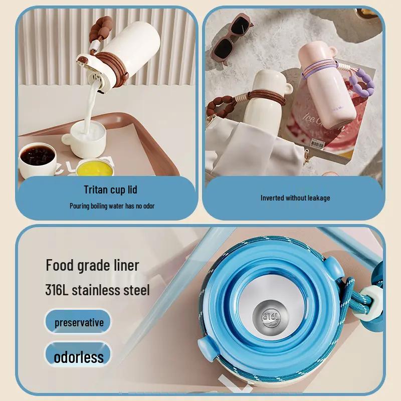 Peekaboo 610ml Portable 316L Stainless Steel Insulated Mug