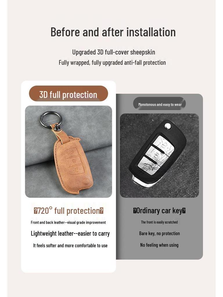 Geely Folding Key Case: Vision X3, King Kong, Panda S1, Vision X1 Protective Shell