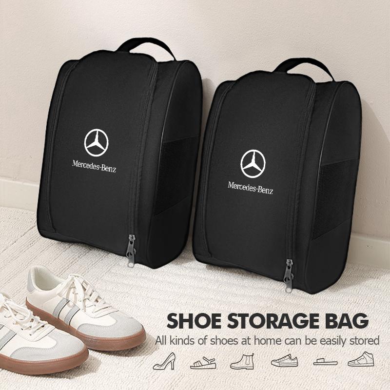 FFYE5 Car Logo Sneaker Storage Tools Travel Outing Shoe Storage Bag For Mercedes Benz CLK GLC W212 C200 C300 W203 W169 W176 GLC