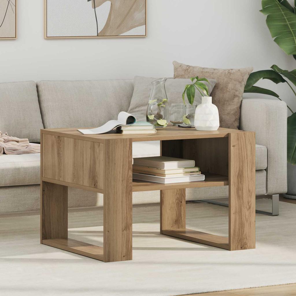 Coffee Table Artisan Oak 66 X 53 X 45 Cm Particleboard