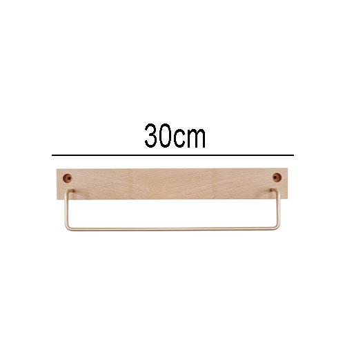 Household Brass Hook Coat Stand Bathroom Accessories Towel Rack Simple Beech Hanger Room Backdrop Walnut Wood Hanging Decoration