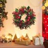 Christmas Wreath & Wall/Fridge Sticker Set: Pine, Cypress, Acacia Bean Design for Home Decor