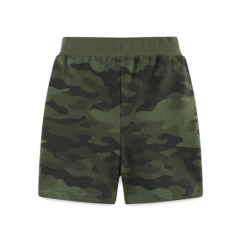 2024 New Summer Children Pants Knitted Cotton Boys Sports Shorts for Toddler Camouflage Casual Pants