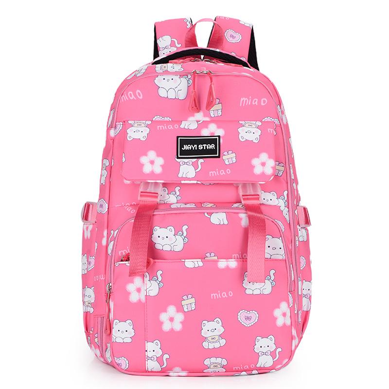 Children's Backpack Student Schoolbag Lightweight Large Capacity Reducer Spine Protection Backpack