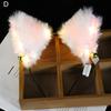 LED Headband with Bell 3-speed Flash Bowknot Design Light-up Plush Glowing Cat Ear Hair Hoop for Party