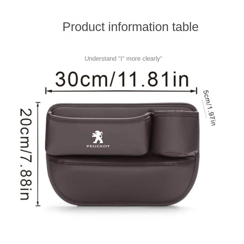 Car Seat Gap Crevice Storage Box Cup Holder For Peugeot 208 3008 308 2008 207 107 508 607 106 406 407 307 206 301 408 5008 4008