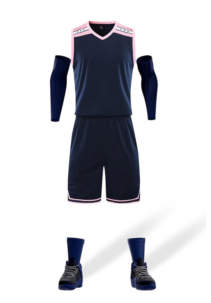 Men's Summer Basketball Team Uniform Set - Training Vest with Print