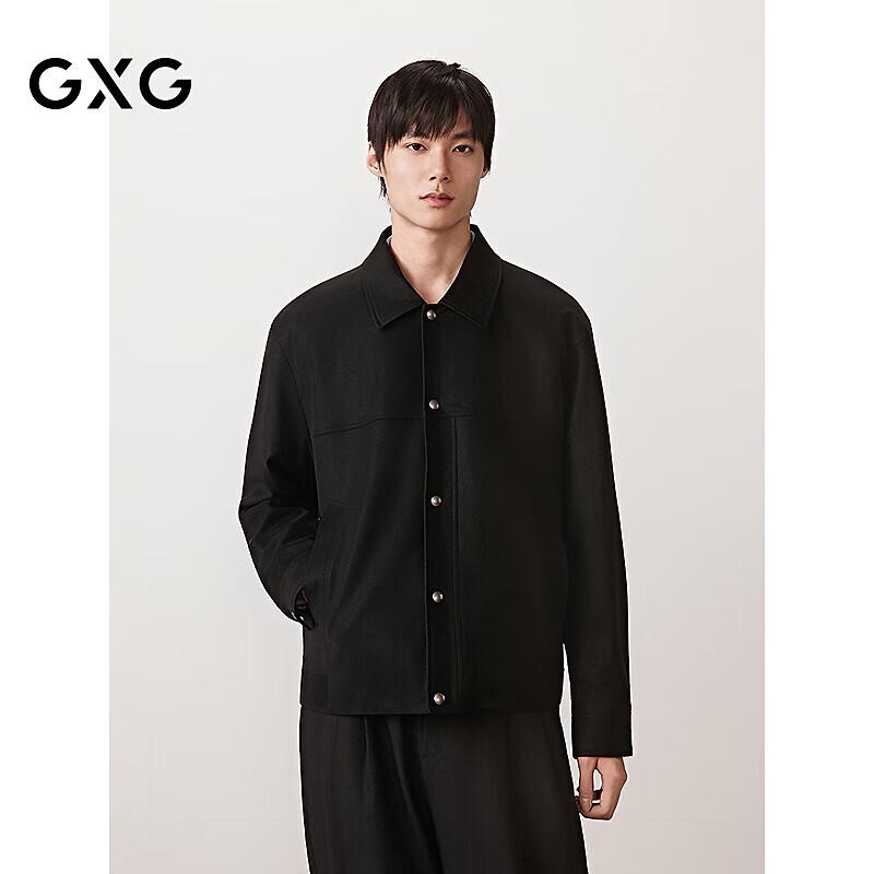 

GXG Men s Custom-Woven Matte PU Leather Snap-Button Casual Jacket XL