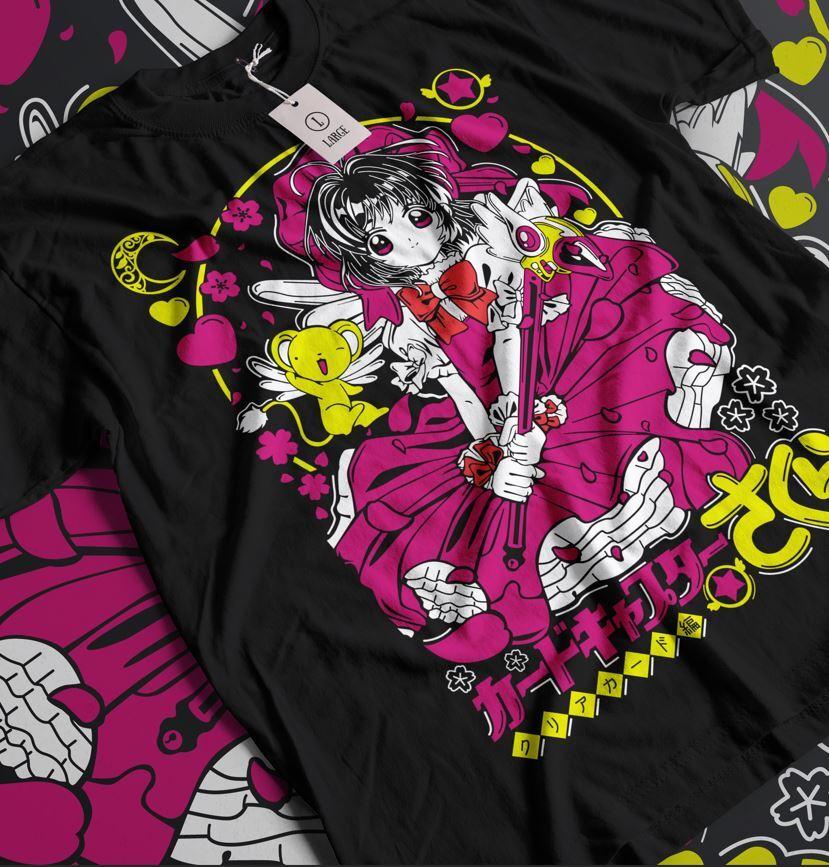 

Футболка Cardcaptor Sakura Kawaii Аниме Манга Вайфу Kero-Chan Подарочная Футболка Все Размеры 4XL