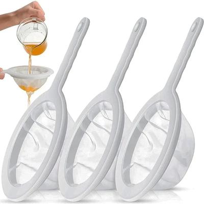 100/200/400 Maschen Wiederverwendbares Nylon Ultrafeines Filtermaschen Sieblöffel Sieb Sojamilch Saft Kaffee Lebensmittel Filter Küchensieb