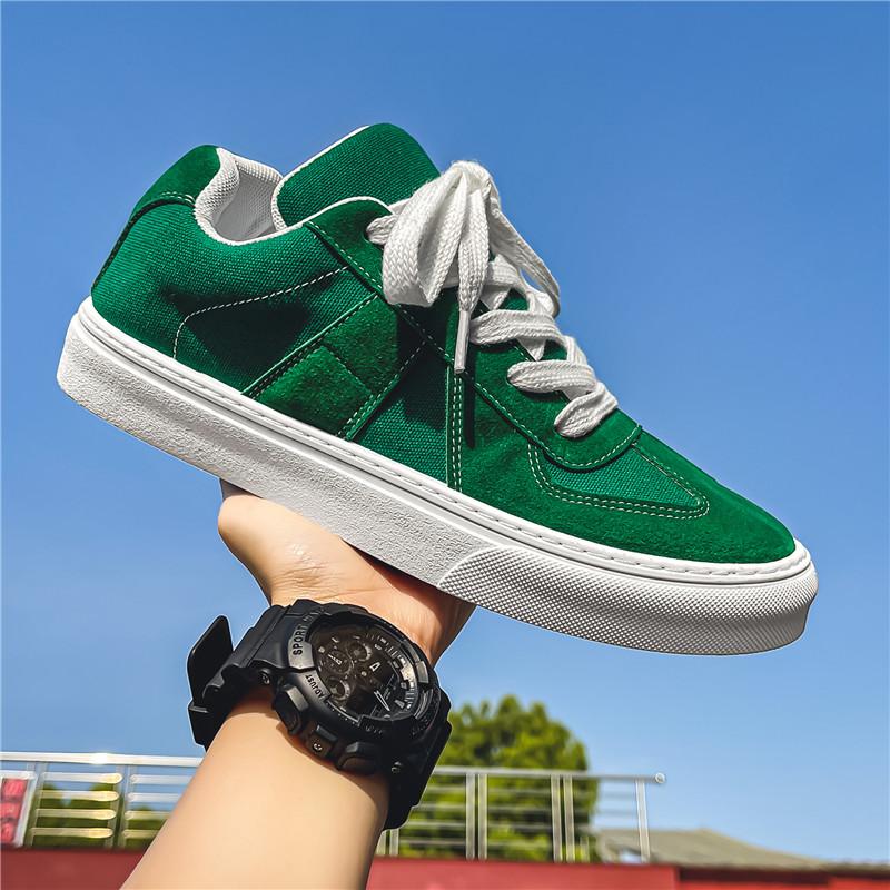 

39-44 Ретро Стиль Уличная Повседневная Обувь для Мужчин Кроссовки Tenis Masculino Износостойкие Роскошные Дизайнерские Студенческие Туфли На Плоской Подошве Для Мальчиков 44 зелёный