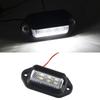 2PCS 6 LED Car License Number Plate Light For SUV Truck Trailer Van Tag Step Lamp White Bulbs Car Products License Plate Lights License Plate Lights