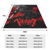 Berserk Comics Super Warm Blankets Manga Fantasy Travel Throw Blanket Winter Print Custom Flannel Bedspread Sofa Bed Cover