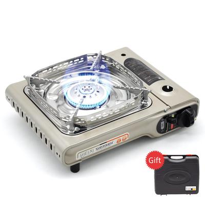 Camping Stove Heater Small Cassette Stove Single Burner Portable Cooking Furnace Gas Stove for Indoor Outdoor Camping