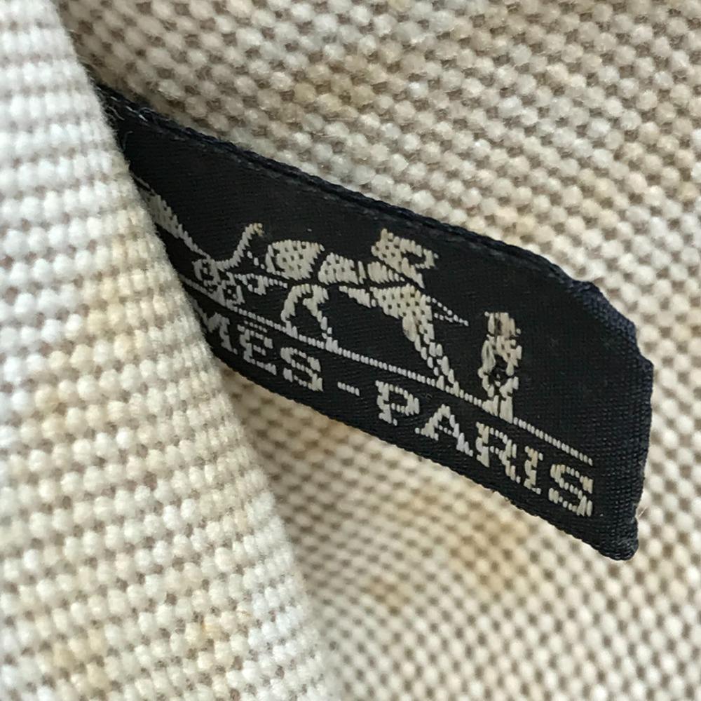 HERMES Bora Bora GM Travel Bag Hand Bag Duffle Bag Canvas Beige/Brown