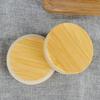 52/62/72/80/90/100mm Round Wood Mason Jar Lid Bottle Canning Storage Silicone Sealing Cap Wood Wide Mouth Cover Reusable Jar Lid