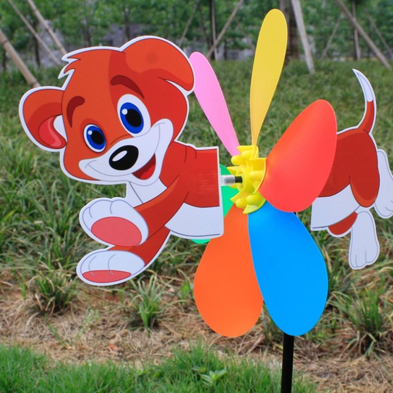 Selg 3D Large Animal Bee Windmill Wind Spinner Whirligig Yard Garden Decor