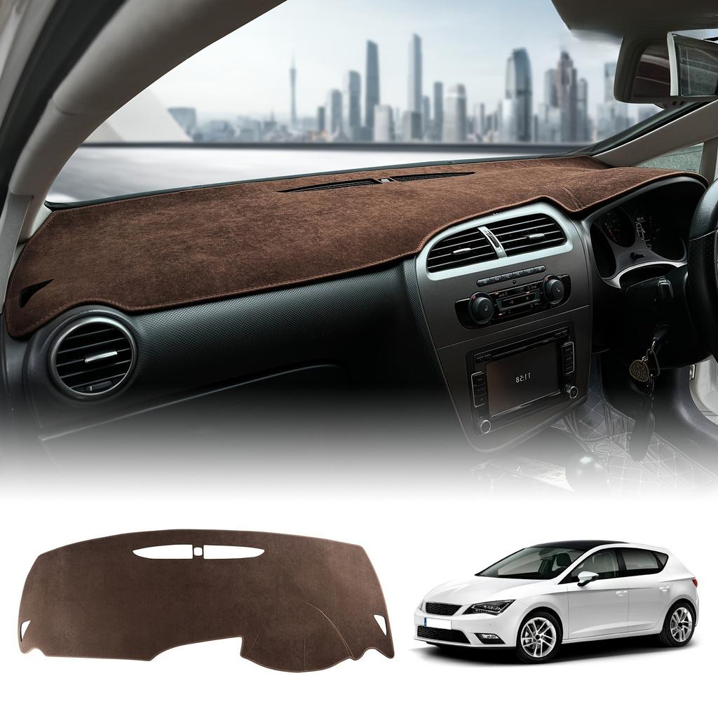 Für Seat Leon MK2 2005-2012 Auto Sonnenschutzmatte Samt Staubschutz Plüsch Sonnenschutz Armaturenbrett Abdeckung Matte Rutschfest Innenzubehör