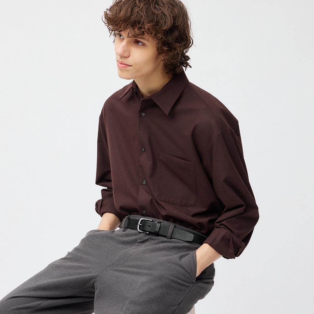 GU by Uniqlo Leather Vintage Narrow Belt  Adjustable 