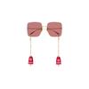 Gucci Frameless Butterfly Pendant Sunglasses Women Sunglasses GG1147S-005