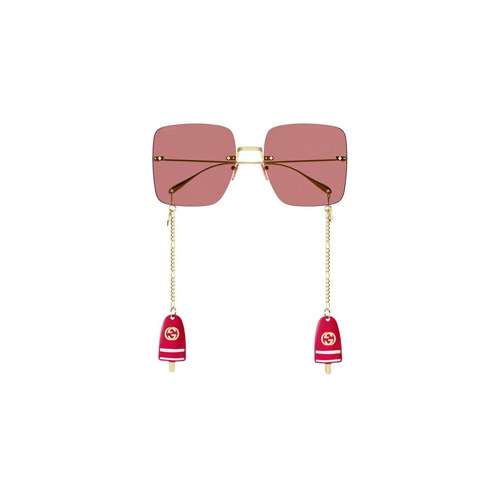 Gucci Frameless Butterfly Pendant Sunglasses Women Sunglasses GG1147S-005