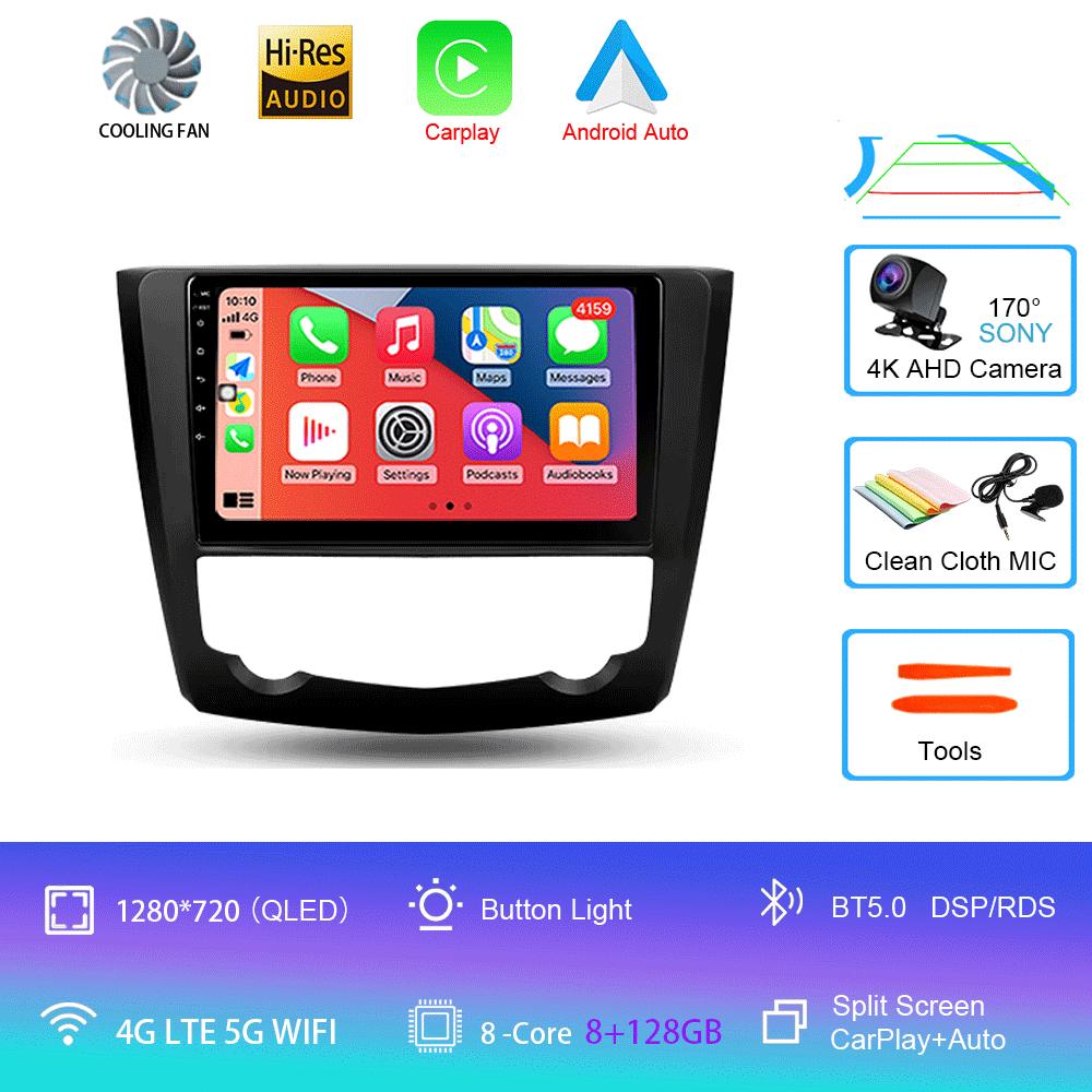 Radio Auto Android 14 Pentru Renault Kadjar 2015 - 2019 Navigare GPS Multimedia Player Video Stereo wifi+4G Carplay auto 2 DIN DVD