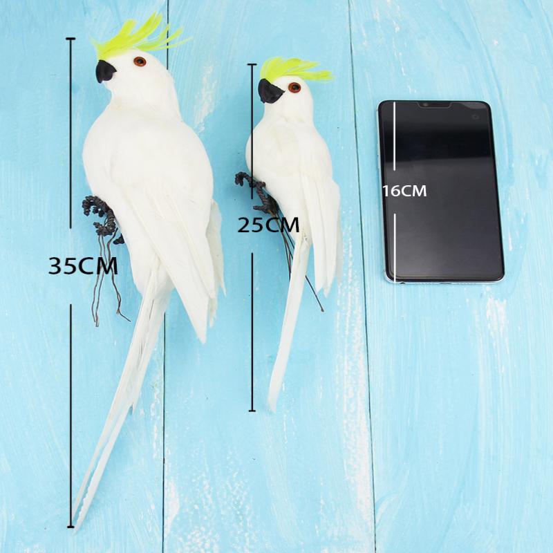 25/35Cm Simulation Parrot Garden Decoration Creative Lawn Figurine Ornament Animal Bird Outdoor Garden Party Prop Decoration