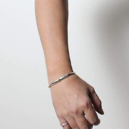 Carmelo: Men's Native American Eagle Bangle Bracelet in Silver (925)
