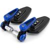 7/8'' 22mm Motorcycle End Bar Mirror Universal Foldable Motorbike Side Mirror for Bobber Cafe Racer Street Bike (Blue)
