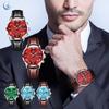 Noa's arche Men's Business Quartz Watch with Stainless Steel, Easy-to-Read Dial, Luminous Dial, Waterproof, Perfect as a Gift or Commemorative Gift
