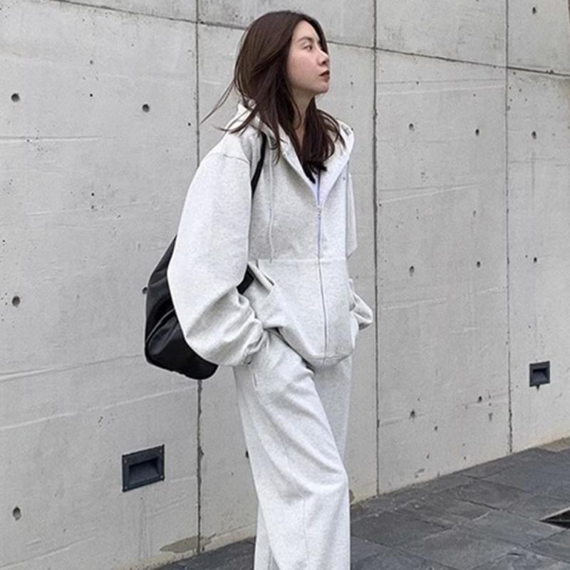 Women's Hooded Sweatshirt/zip-up Cardigan for Autumn/winter; Casual Outerwear for Women