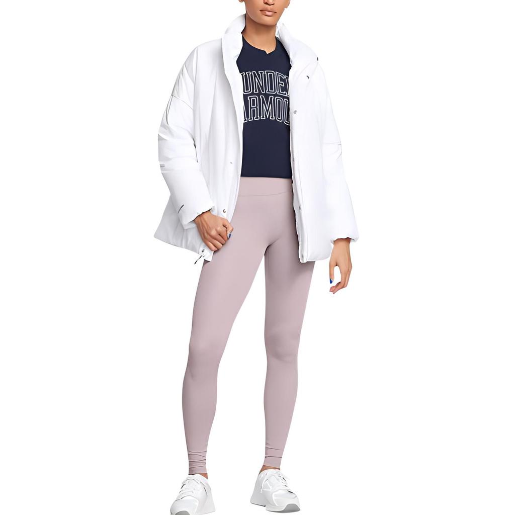 Under Armour UA Echo Outdoor Sports Warm Stand Collar Down Jacket Women Jacket White 1388429-100
