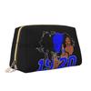 Zeta Phi Beta Print Large Makeup Bag Leather Women Travel Toiletry Pouch Cosmetic Bags Portable Multifunctional Storage Bag Gift