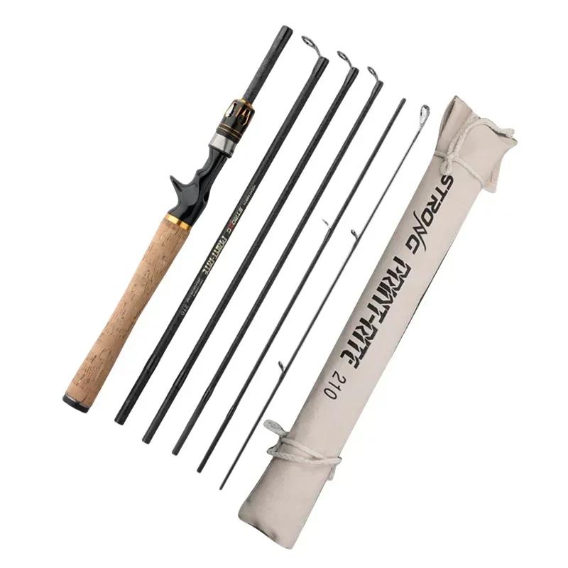 2.1m 2.4m 2.7m Lure Fishing Rod High Carbon Fiber Spinning/Casting Pole Fishing Rod Bait Weight 4-25g Travel Fishing Pole 1.8m