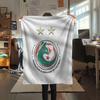 Algeria football Printed Flannel Blanket, soft throw for bedroom sofa, washable,soccer fan merchandise, great gift.