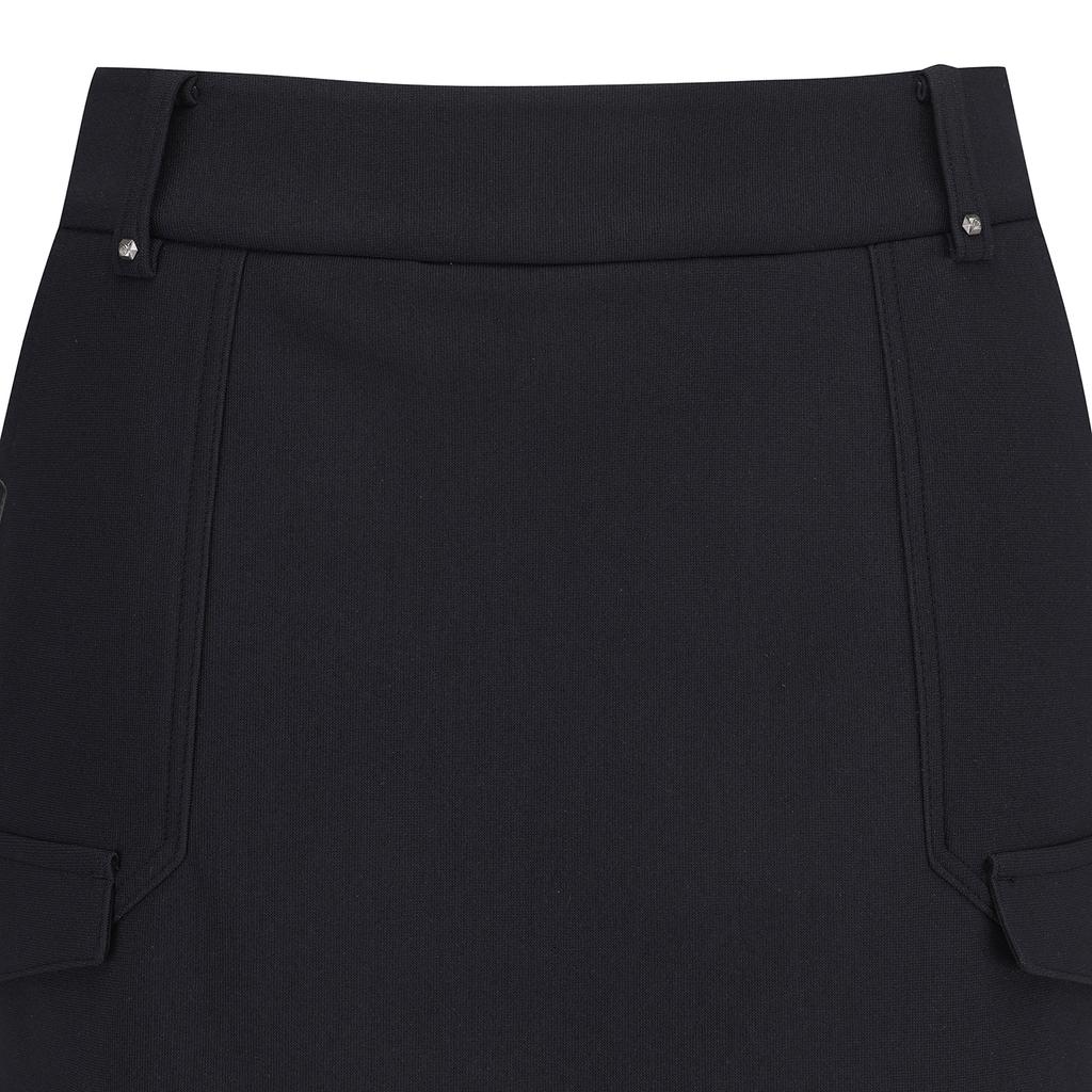 ANEW GOLF Women Wi Brushed Fleece H Line Skirt_Bk