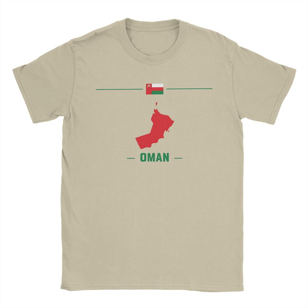 Oman Map T Shirt Mens Pure Cotton Fashion for Male TShirt Flag National Pride Heritage Silhouette Tees Short Sleeve Clothes