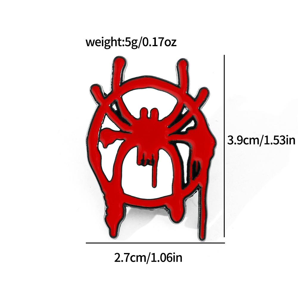 89 Spider-Man Alloy Brooch Marvel Superhero Spider-Man Metal Badge Backpack Jacket Personalized Decoration