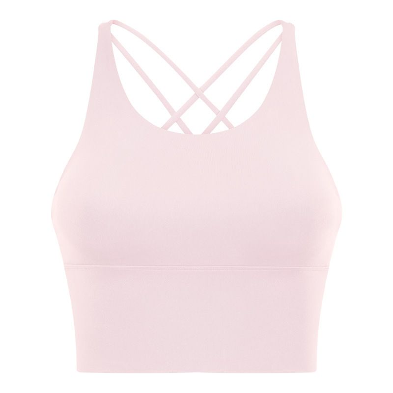 Lu Same Sports Bra for Women 2025 New Outdoor Removable Bubble Wrap Running Fitness Beauty Back Yoga Vest