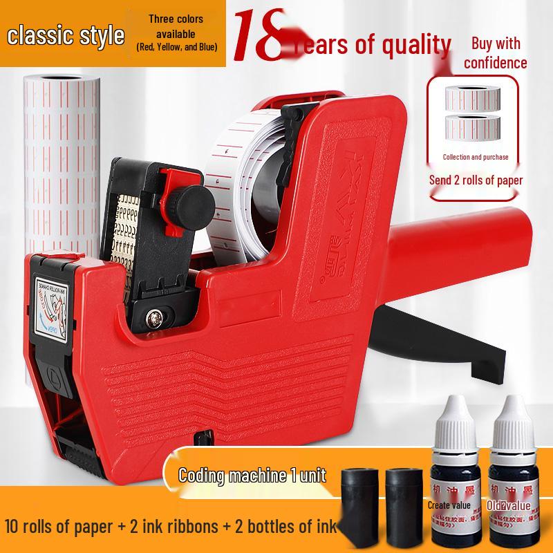 Fully Automatic Manual Date & Price Coding Machine