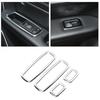 Window Lift Switch Button Cover Trim Frame For Jeep Grand Cherokee 2011+ Chrome