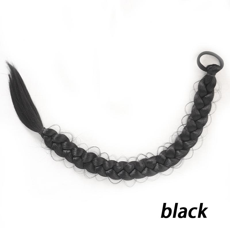 Peruka warkocz dziewczyna kucyk warkocz smażone ciasto twists długi warkocz kucyk peruka