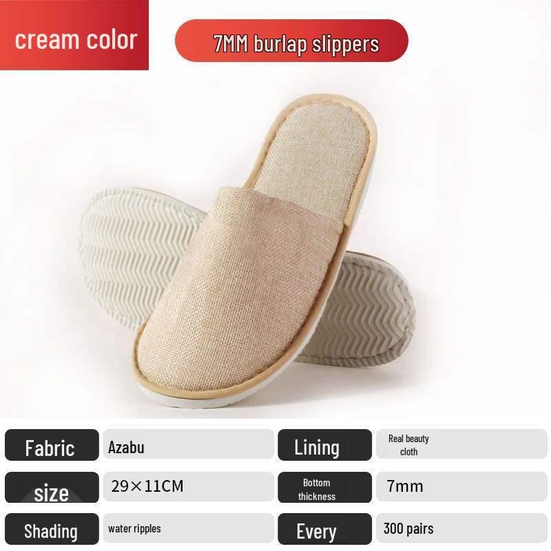 Luxurious Non-slip Hotel & Home Disposable Slippers