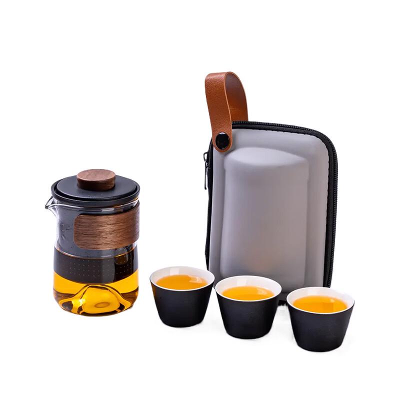Portable Travel Tea Set with Quick Cup