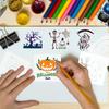Halloween Painting Stencils for Crafts Pumpkin Witch DIY Templates