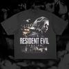 Camiseta con temática de Survival Horror Resident Evil Requiem Desgastada: Camiseta de Diseño de Merchandising IP de Atmósfera Apocalíptica