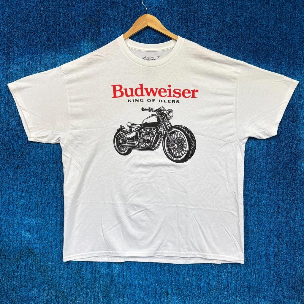 Budweiser King of Beers Harley Davidson Beer Promo Tee 2XL