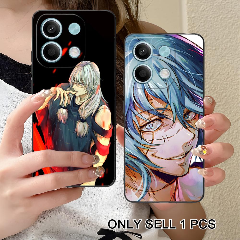 JJK Mahito Phone Case for Xiaomi Redmi 15 14 13 12 A5 3 2 1 C Plus 4G 5G Soft TPU Shockproof Cover