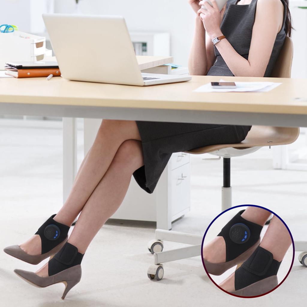 EMS Support for Soles and Ankles No Gel Sheets Easy Strength Training Supporter Unisex, Left/Right (2-Pack) - Rechargeable, Required, 15-Minute,