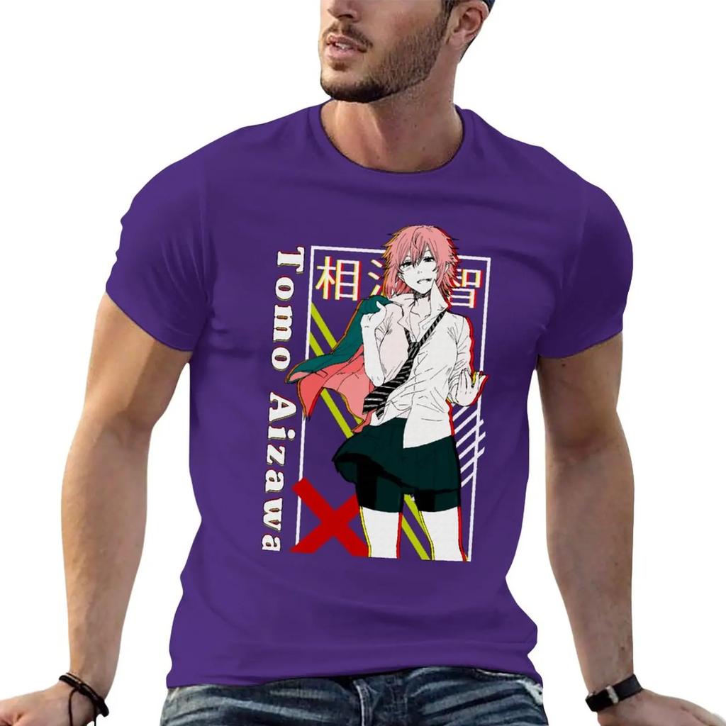 New Tomo chan Is a Girl Tomo Aizawa wa onnanoko T-Shirt black t shirt animal print shirt for boys mens t shirt graphic